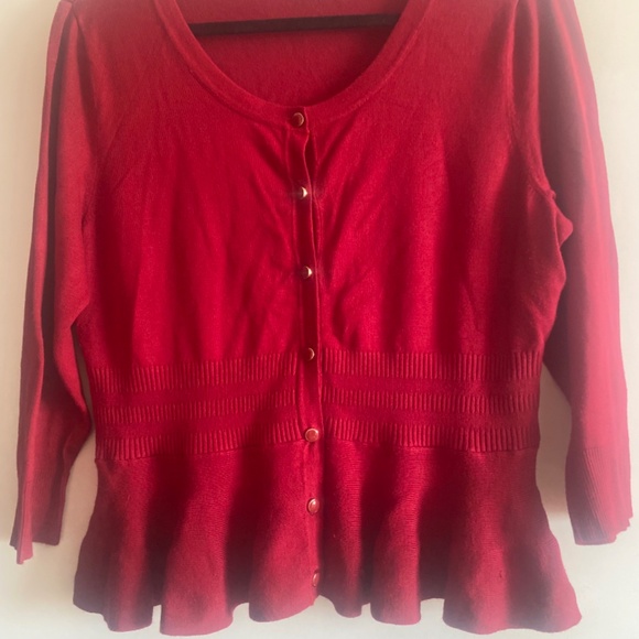 7th Avenue Red Sweater - Picture 2 of 8